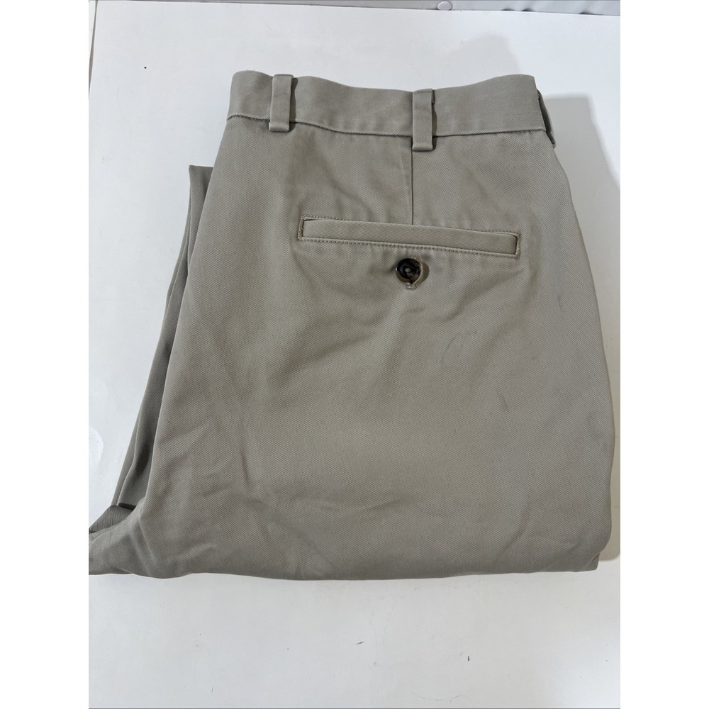 Brooks Brothers Pants Mens W35 x L33 Khaki Beige Advantage Chino Clark Cotton‎